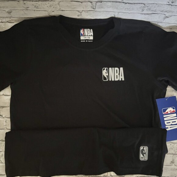 NBA Boys Black Matching Shirt And Shorts Set Size 14/16 NWT - Picture 2 of 4